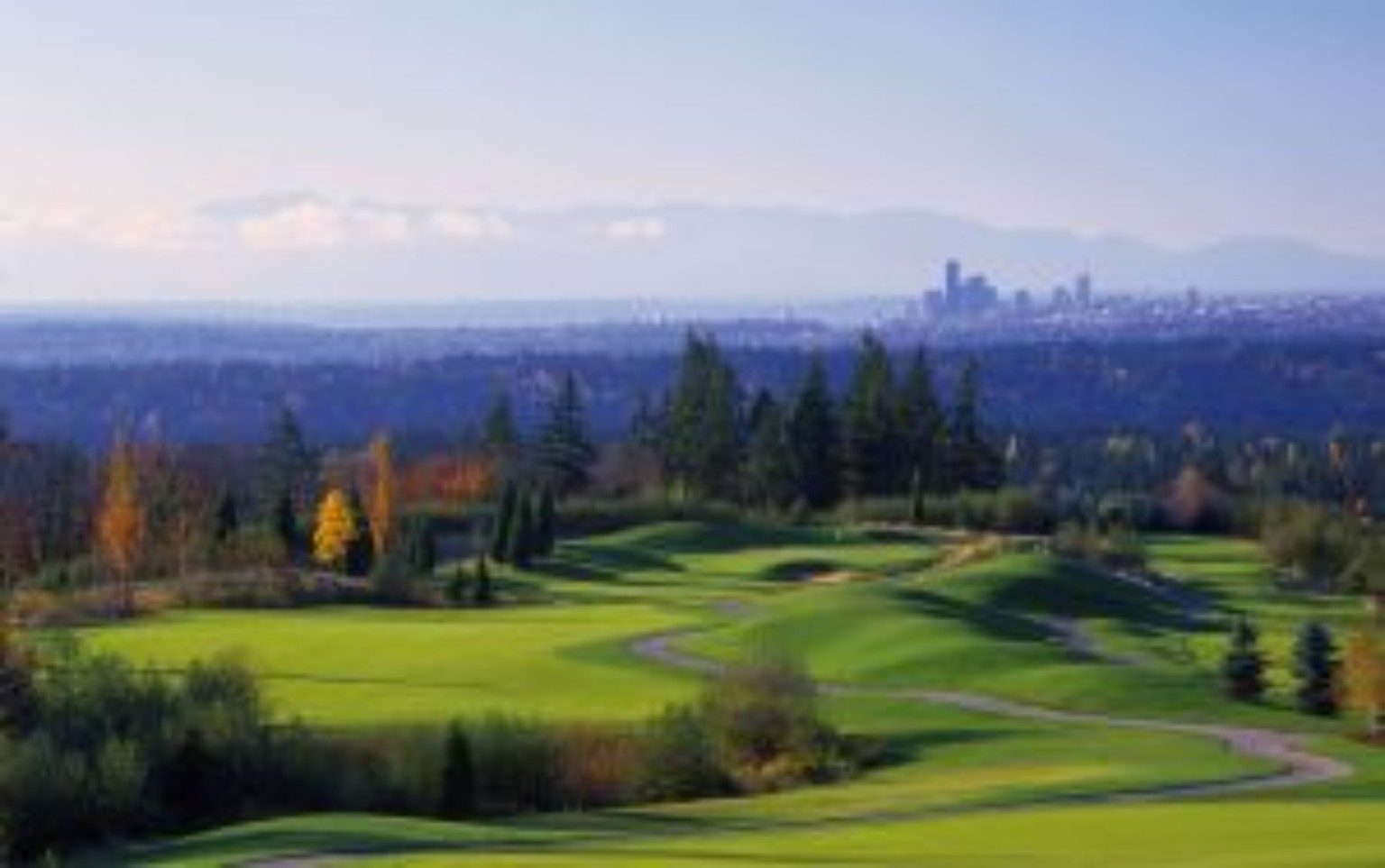 Scenic nearby golf
